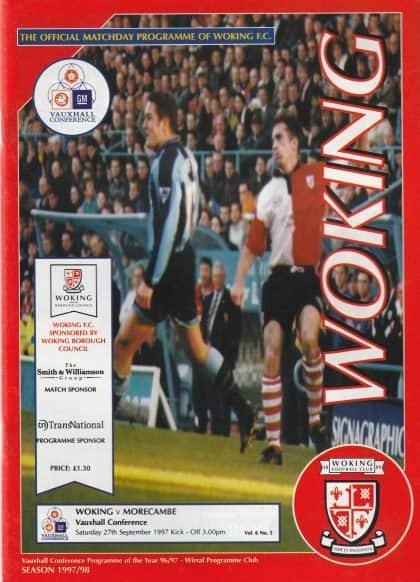 Woking v Morecambe  27-Sep-1997