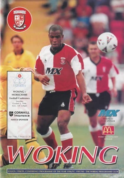 Woking v Morecambe 03-Oct-1998