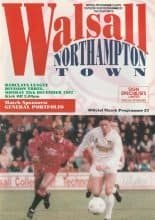 Walsall v Northampton Town  28-Dec-1992