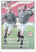 Queen's Park v Norwich City  17-Jul-2001