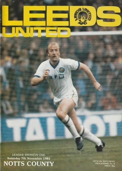 Leeds United v Notts County 07-Nov-1981