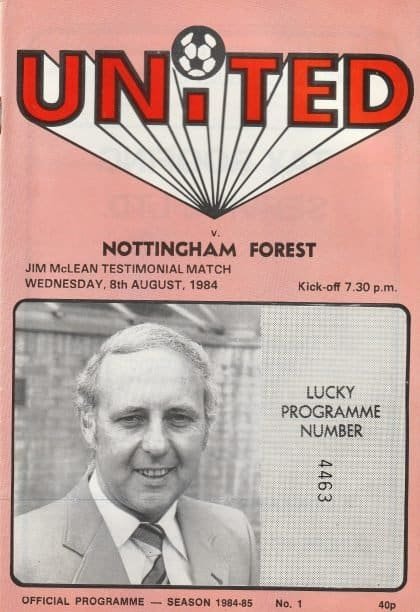 Dundee United v Nottingham Forest 08-Aug-1984