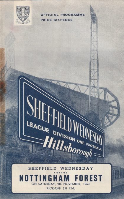 Sheffield Wednesday v Nottingham Forest 09-Nov-1963