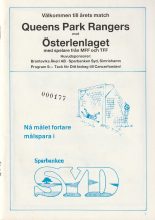 Österlenlaget v Queens Park Rangers  1986-87