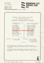 Birmingham City Reserves v Queens Park Rangers Reserves 01-May-1984