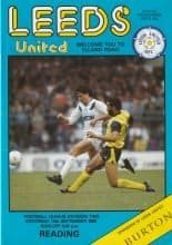 Leeds United v Reading  13-Sep-1986