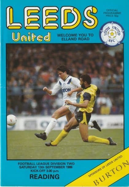 Leeds United v Reading  13-Sep-1986