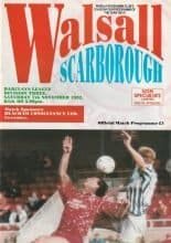 Walsall v Scarborough  07-Nov-1992