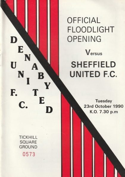 Denaby United v Sheffield United  23-Oct-1990