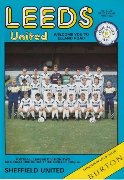 Leeds United v Sheffield United 30-Aug-1986