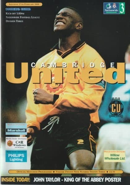 Cambridge United v Southend United 27-Feb-1999