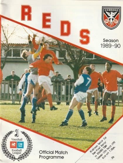 Uxbridge v Staines Town 13-Mar-1990