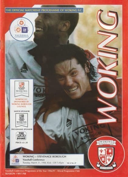 Woking v Stevenage Borough  31-Mar-1998