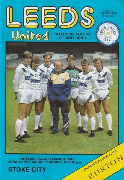 Leeds United v Stoke City 25-Aug-1986