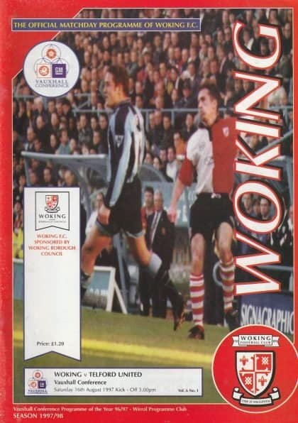 Woking v Telford United  16-Aug-1997