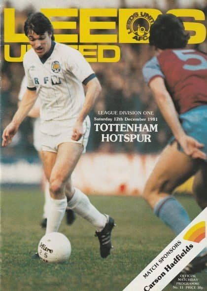 Leeds United v Tottenham Hotspur 12-Dec-1981
