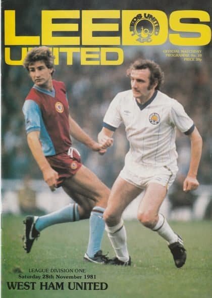 Leeds United v West Ham United 28-Nov-1981