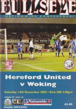Hereford United v Woking 14-Dec-2002