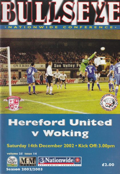 Hereford United v Woking 14-Dec-2002