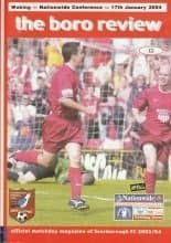 Scarborough v Woking 17-Jan-2004