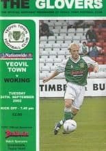 Yeovil Town v Woking  24-Sep-2002