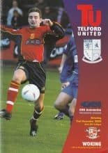 Telford United v Woking  02-Nov-2002