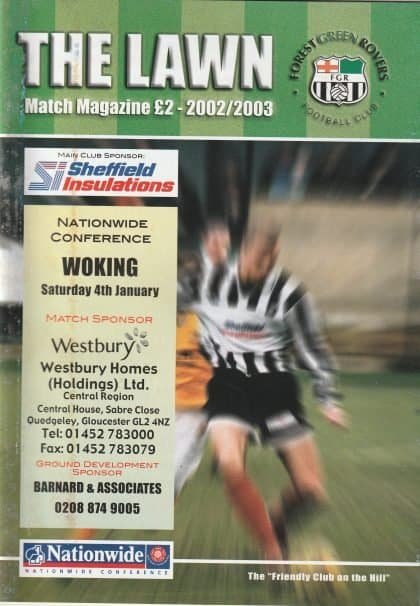 Forest Green Rovers v Woking 04-Jan-2003