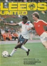 Leeds United v Wolverhampton Wanderers 05-Sep-1981