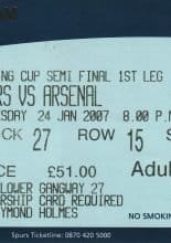 Tottenham Hotspur v Arsenal 24-Jan-2007
