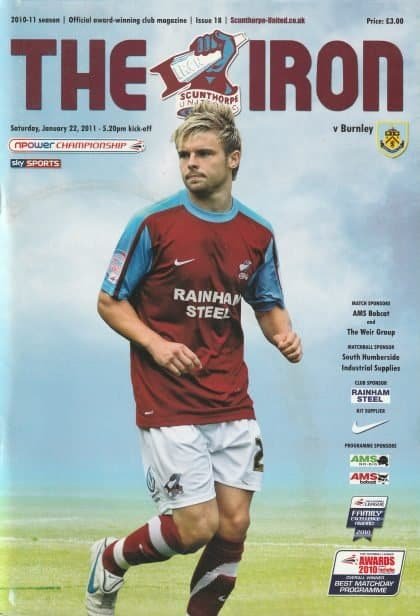 Scunthorpe United v Burnley   22-Jan-2011