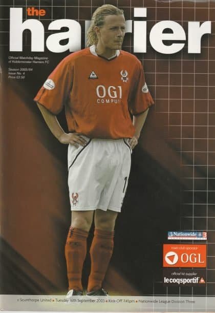Kidderminster Harriers v Scunthorpe United   16-Sep-2003