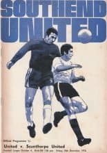Southend United v Scunthorpe United  18-Dec-1970