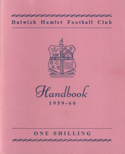 Dulwich Hamlet Official Handbook 1959-60