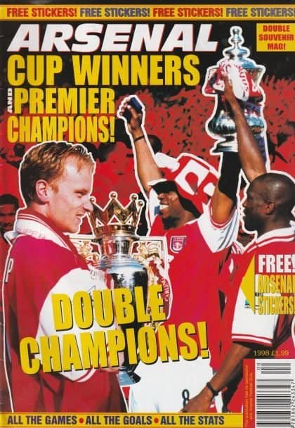 Arsenal Cup Winners & Premier Champions 1998