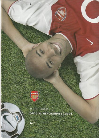 Arsenal Official Merchandise Catalogue Spr/Sum 2003