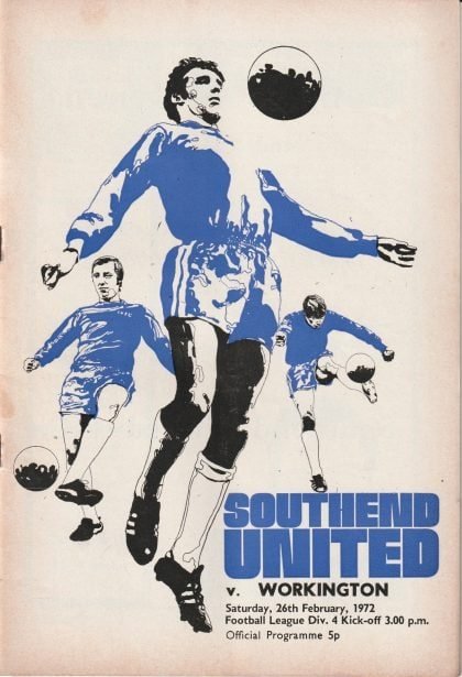 Southend United v Workington  26-Feb-1972