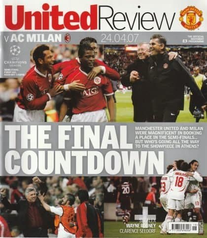 Manchester United v AC Milan 24-Apr-2007