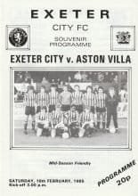 Exeter City v Aston Villa  16-Feb-1985