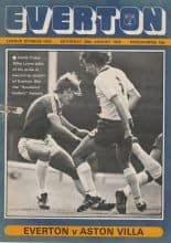 Everton v Aston Villa  28-Aug-1976