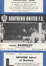 Southend United v Barnsley 13-Sep-1967