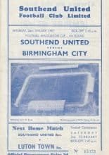 Southend United v Birmingham City 26-Jan-1957