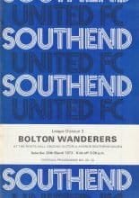 Southend United v Bolton Wanderers  24-Mar-1973