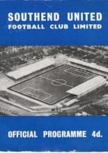 Southend United v Bradford Park Avenue 19-Aug-1961