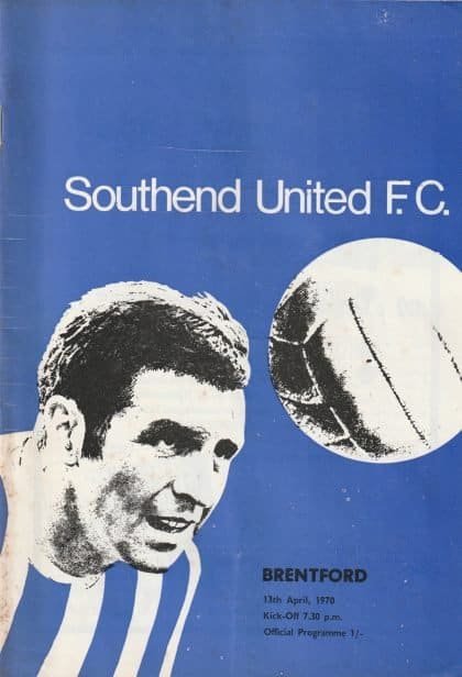 Southend United v Brentford 13-Apr-1970