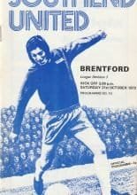 Southend United v Brentford   21-Oct-1972