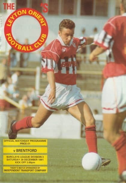 Leyton Orient v Brentford 28-Dec-1991