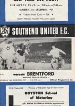 Southend United v Brentford 30-Dec-1967