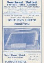 Southend United v Brighton & Hove Albion 18-Jan-1958