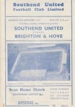 Southend United v Brighton & Hove Albion 29-Sep-1956