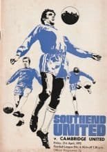 Southend United v Cambridge United   21-Apr-1972